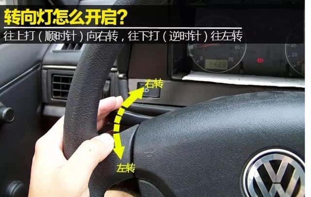 汽车的左右转向灯怎么打开（汽车左右转向灯怎么打）