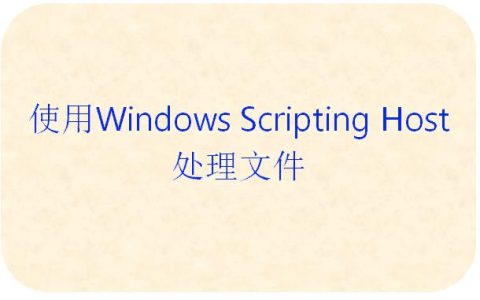 windows scripting host（windows script host 报错）