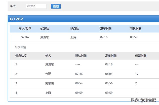 合肥至上海高铁时刻表和票价（合肥至上海高铁线路）
